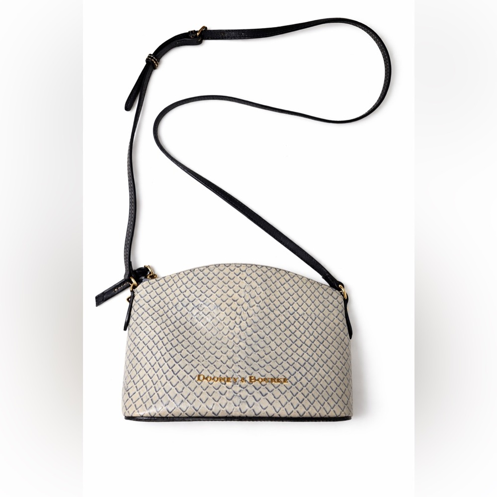 Dooney & Bourke Ruby Python Embossed Leather Cros… - image 11